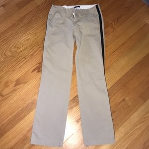 Striped Khakis by GAP. Women Size 00. Straight Leg